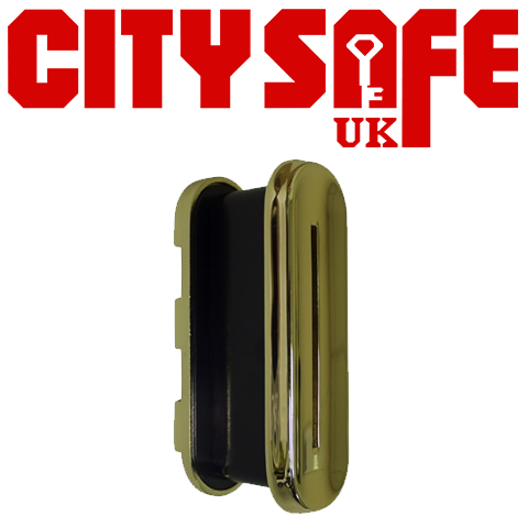 Identity Card Entry Slots (Zamak base) with a Gold Effect for 40-80mm Door Thicknesses 