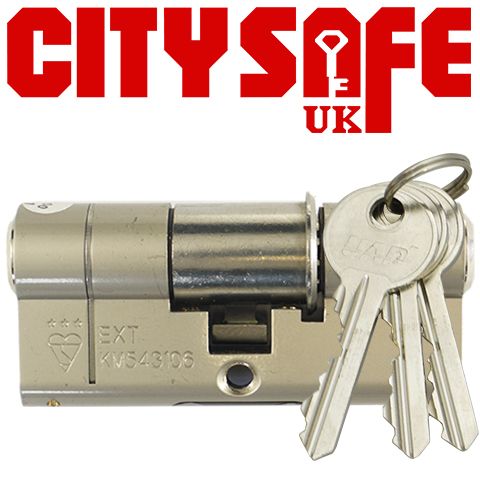 Nickel 3* Kitemarked Euro Cylinders