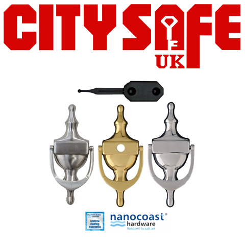 Nanocoast 6" Victorian Urn Hidden Fix Door Knocker