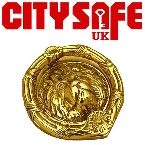 6" Round Lions Head Door Knockers