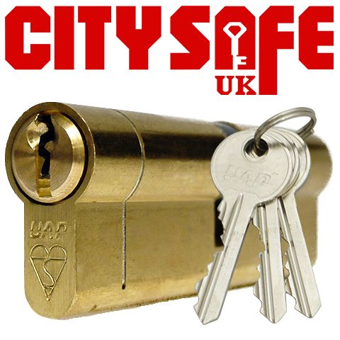 Brass 1* Kitemarked Euro Cylinders