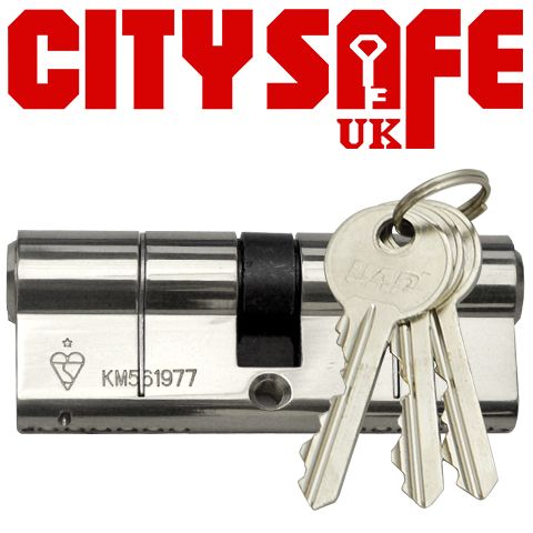 Chrome 1* Kitemarked Euro Cylinders